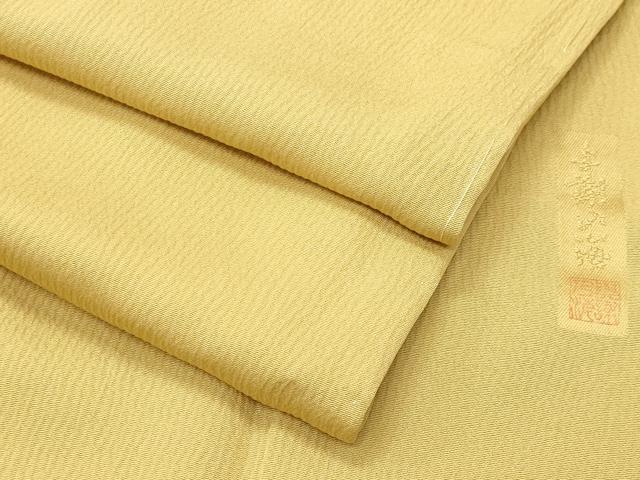 平和屋着物●上質な色無地　作家物　花葉色　やまと誂製　正絹　逸品　未使用　CABI1122gh
