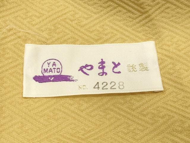 平和屋着物●上質な色無地　作家物　花葉色　やまと誂製　正絹　逸品　未使用　CABI1122gh