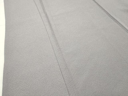 平和屋着物●上質な色無地　薄鼠色　正絹　逸品　未使用　CABI1123gh