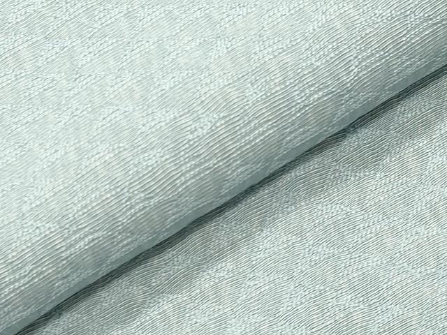 平和屋着物●上質な色無地　鱗地紋　水色　正絹　逸品　CABI1132gh