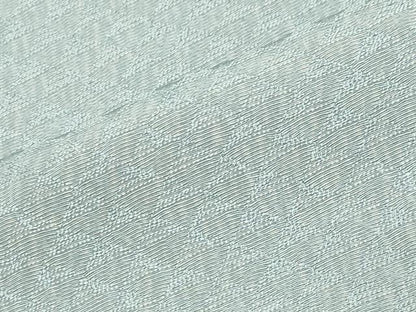 平和屋着物●上質な色無地　鱗地紋　水色　正絹　逸品　CABI1132gh