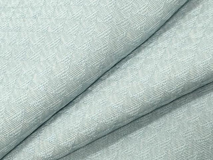 平和屋着物●上質な色無地　鱗地紋　水色　正絹　逸品　CABI1132gh