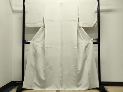 平和屋着物●豪華色留袖　色紙重ね花唐草地紋　象牙色　正絹　逸品　CABI1135gh