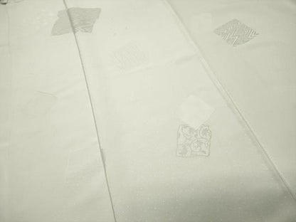 平和屋着物●豪華色留袖　色紙重ね花唐草地紋　象牙色　正絹　逸品　CABI1135gh
