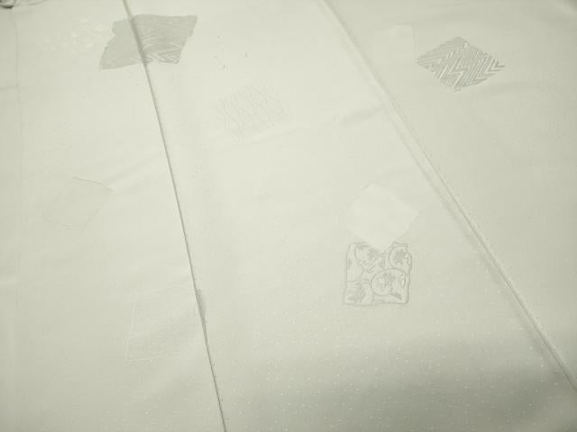 平和屋着物●豪華色留袖　色紙重ね花唐草地紋　象牙色　正絹　逸品　CABI1135gh