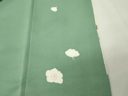 平和屋着物●訪問着　牡丹花文　暈し染め　金彩　正絹　逸品　CABI1138gh