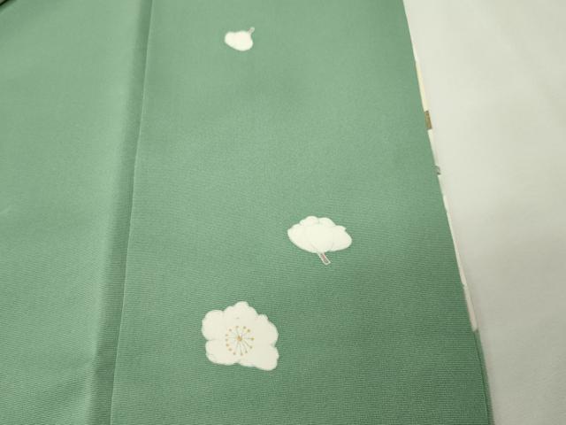 平和屋着物●訪問着　牡丹花文　暈し染め　金彩　正絹　逸品　CABI1138gh