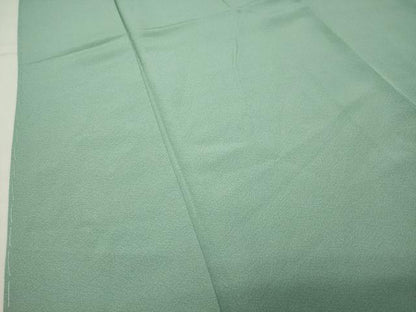 平和屋着物●上質な色無地　錆青磁色　ロング丈　正絹　逸品　未使用　CABI1142gh