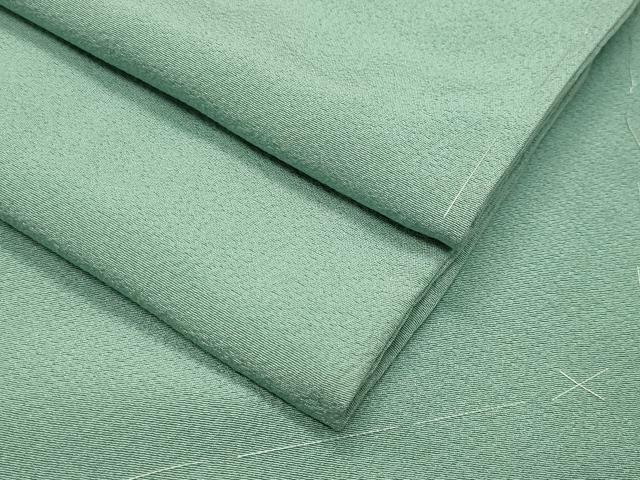 平和屋着物●上質な色無地　錆青磁色　ロング丈　正絹　逸品　未使用　CABI1142gh