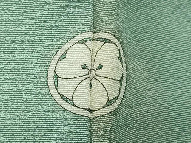 平和屋着物●上質な色無地　錆青磁色　ロング丈　正絹　逸品　未使用　CABI1142gh