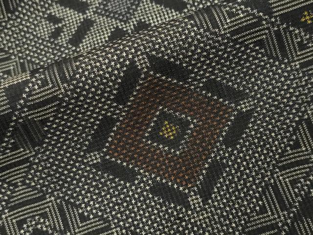 平和屋着物●本場大島紬　龍郷絣　正絹　逸品　未使用　CABI1143gh