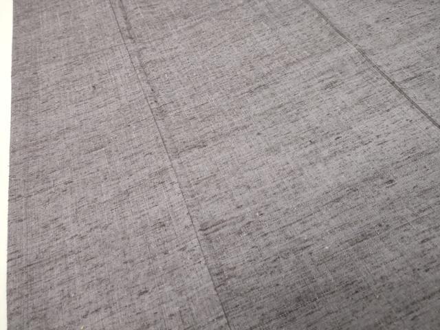 平和屋着物●上質な紬　源氏鼠色　正絹　逸品　CABI1144gh