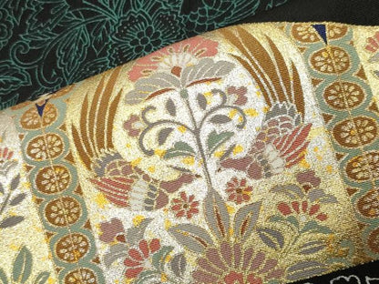 平和屋着物●豪華黒留袖　正倉院鳳凰花文　金銀彩　正絹　逸品　CABI1145gh