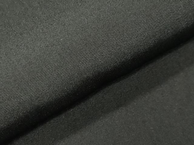 平和屋着物●男性　黒紋付　正絹　逸品　CABI1156gh