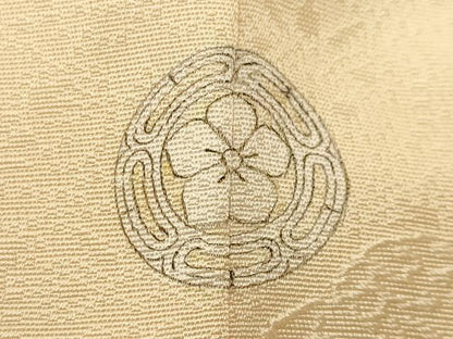 平和屋着物●上質な小紋　鏡裏花文　正絹　逸品　CABI1166gh