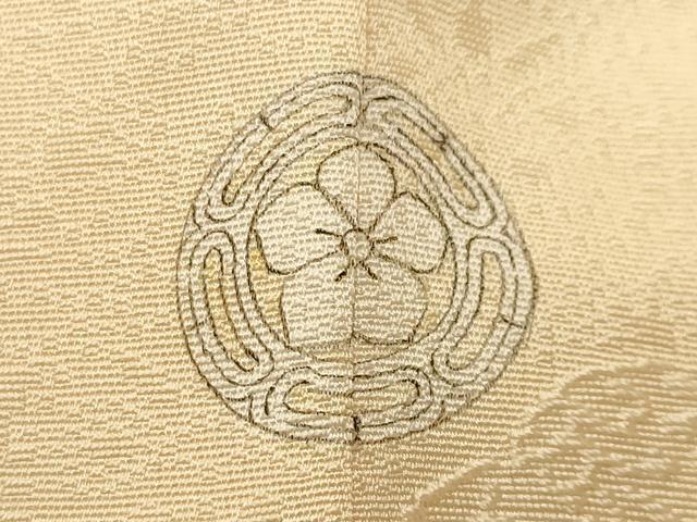平和屋着物●上質な小紋　鏡裏花文　正絹　逸品　CABI1166gh