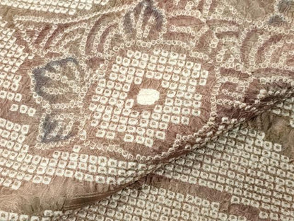平和屋着物●訪問着　総絞り　流水花文　正絹　逸品　CABI1178gh