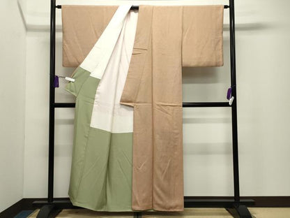 平和屋着物●重要無形文化財　人間国宝　中村勇二郎　江戸小紋　草花文　正絹　逸品　CABI1179gh