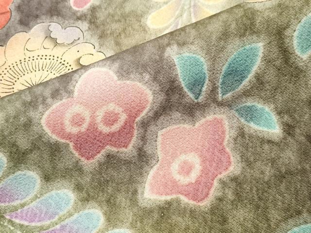 平和屋着物●訪問着　辻が花　暈し染め　金彩　正絹　逸品　CABI1185gh