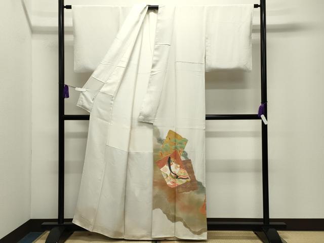 平和屋着物●京友禅の第一人者　松井青々　色留袖　駒刺繍　十二単　暈し染め　金銀彩　正絹　逸品　CABI1189gh