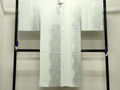 平和屋着物●長襦袢　袷　舞桜地紋　暈し染め　正絹　逸品　CABI1192gh