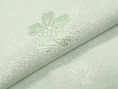 平和屋着物●長襦袢　袷　舞桜地紋　暈し染め　正絹　逸品　CABI1192gh