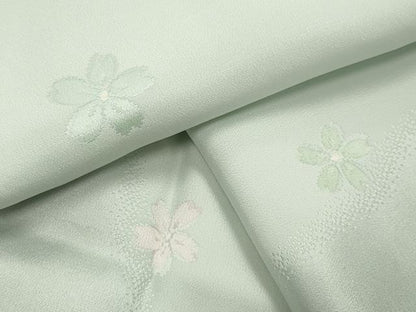 平和屋着物●長襦袢　袷　舞桜地紋　暈し染め　正絹　逸品　CABI1192gh