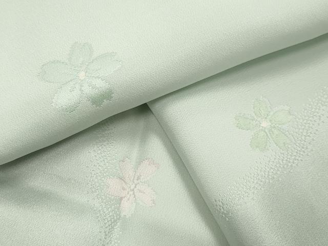 平和屋着物●長襦袢　袷　舞桜地紋　暈し染め　正絹　逸品　CABI1192gh