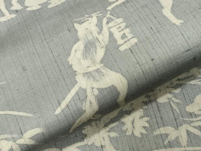 平和屋着物●訪問着　紬地　ろうけつ染　狐の嫁入り　正絹　逸品　CABI1196gh