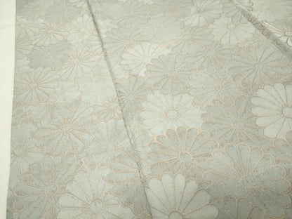 平和屋着物●上質な小紋　地紋起こし　舞菊文　正絹　逸品　CABI1198gh