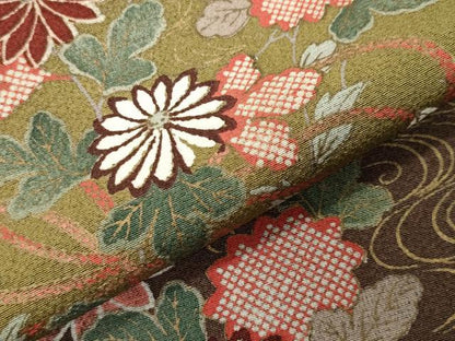 平和屋着物●訪問着　鴛鴦花文　暈し染め　金彩　正絹　逸品　CABI1200gh