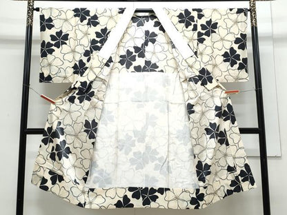 平和屋着物●長襦袢　無双仕立て　花尽し　正絹　逸品　未使用　CABI1206th