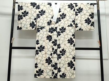 平和屋着物●長襦袢　無双仕立て　花尽し　正絹　逸品　未使用　CABI1206th