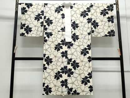 平和屋着物●長襦袢　無双仕立て　花尽し　正絹　逸品　未使用　CABI1206th