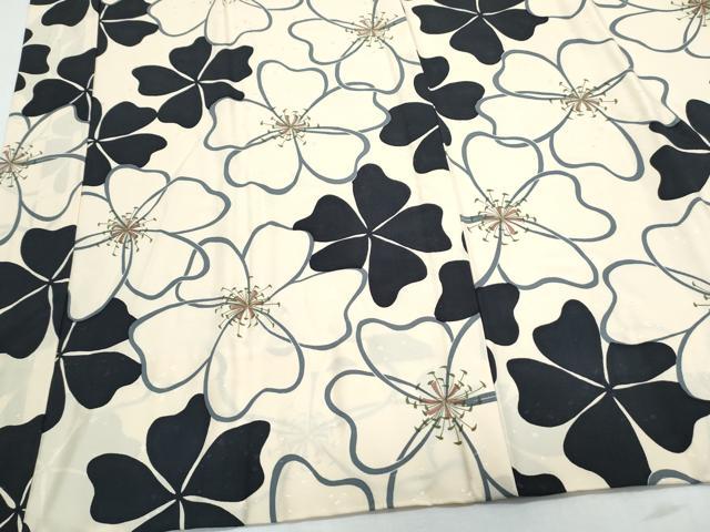平和屋着物●長襦袢　無双仕立て　花尽し　正絹　逸品　未使用　CABI1206th