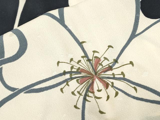 平和屋着物●長襦袢　無双仕立て　花尽し　正絹　逸品　未使用　CABI1206th