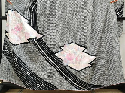 平和屋着物●豪華振袖　絞り　刺繍　草花文　金銀糸　やまと誂製　正絹　逸品　CABI1210th