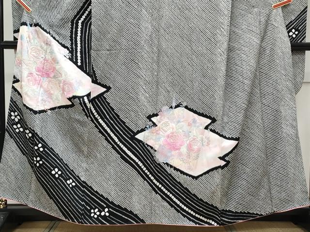 平和屋着物●豪華振袖　絞り　刺繍　草花文　金銀糸　やまと誂製　正絹　逸品　CABI1210th