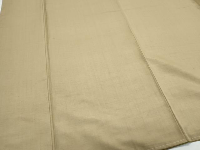 平和屋着物●結城紬　色無地　生壁色　やまと誂製　正絹　逸品　未使用　CABI1214th