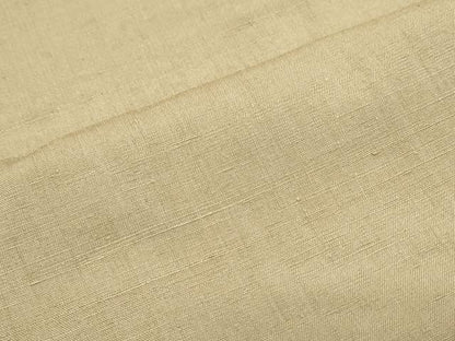 平和屋着物●結城紬　色無地　生壁色　やまと誂製　正絹　逸品　未使用　CABI1214th