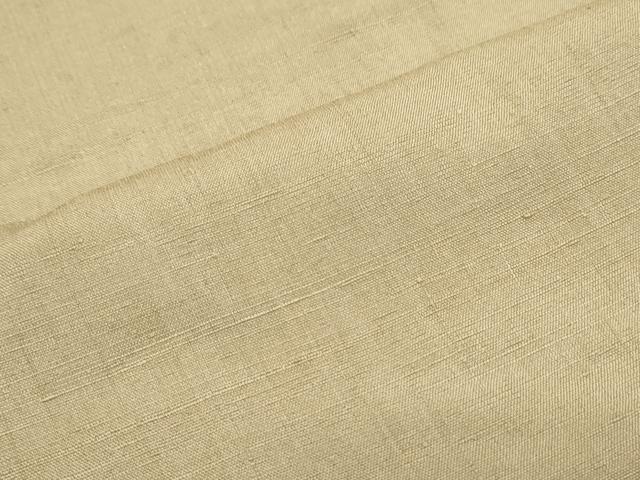 平和屋着物●結城紬　色無地　生壁色　やまと誂製　正絹　逸品　未使用　CABI1214th