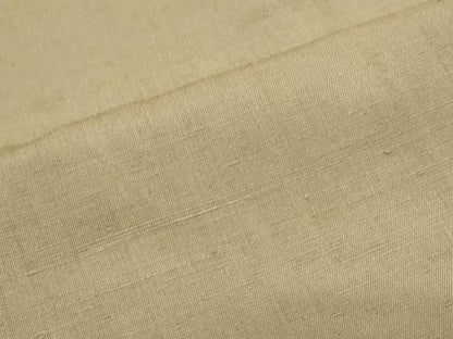 平和屋着物●結城紬　色無地　生壁色　やまと誂製　正絹　逸品　未使用　CABI1214th