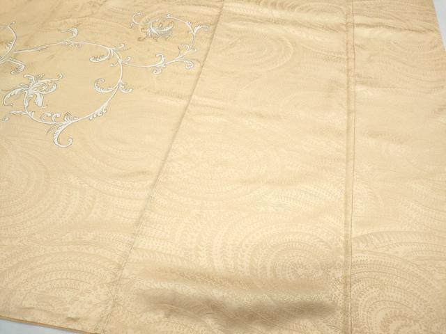 平和屋着物●訪問着　駒刺繍　花唐草文　金彩　三越扱い　正絹　逸品　未使用　CABI1215th