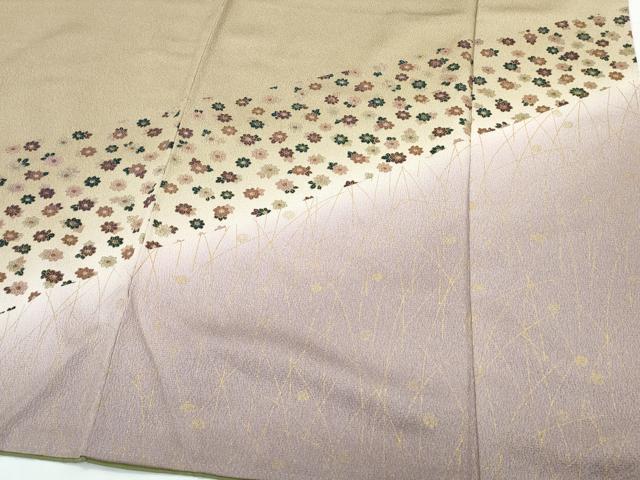 平和屋着物●訪問着　舞花文　暈し染め　金彩　正絹　逸品　CABI1222th