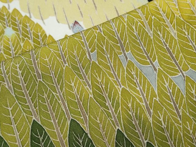 平和屋着物●本加賀友禅作家　牛坂源吾　黒留袖　遠山樹林文　正絹　逸品　CABI1223th