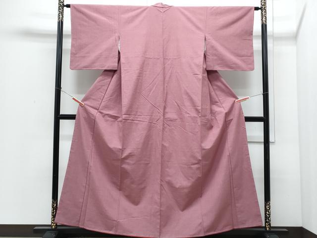 平和屋着物●上質な紬　長春色　正絹　逸品　CABI1229th