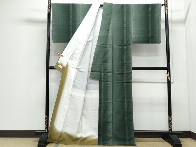 平和屋着物●結城紬　100亀甲　吉祥間道　飛び亀甲　やまと誂製　正絹　逸品　未使用　CABI1237th
