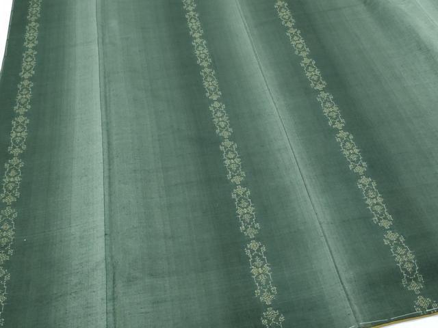 平和屋着物●結城紬　100亀甲　吉祥間道　飛び亀甲　やまと誂製　正絹　逸品　未使用　CABI1237th