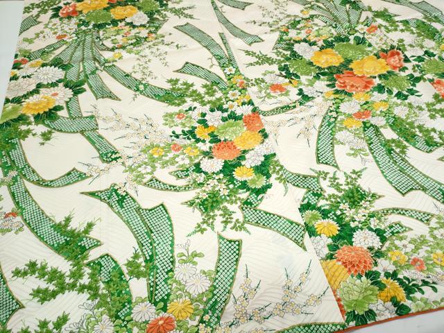平和屋着物●豪華振袖　花束文　金彩　正絹　逸品　CABI1238th