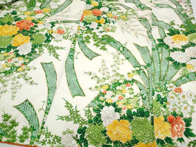 平和屋着物●豪華振袖　花束文　金彩　正絹　逸品　CABI1238th